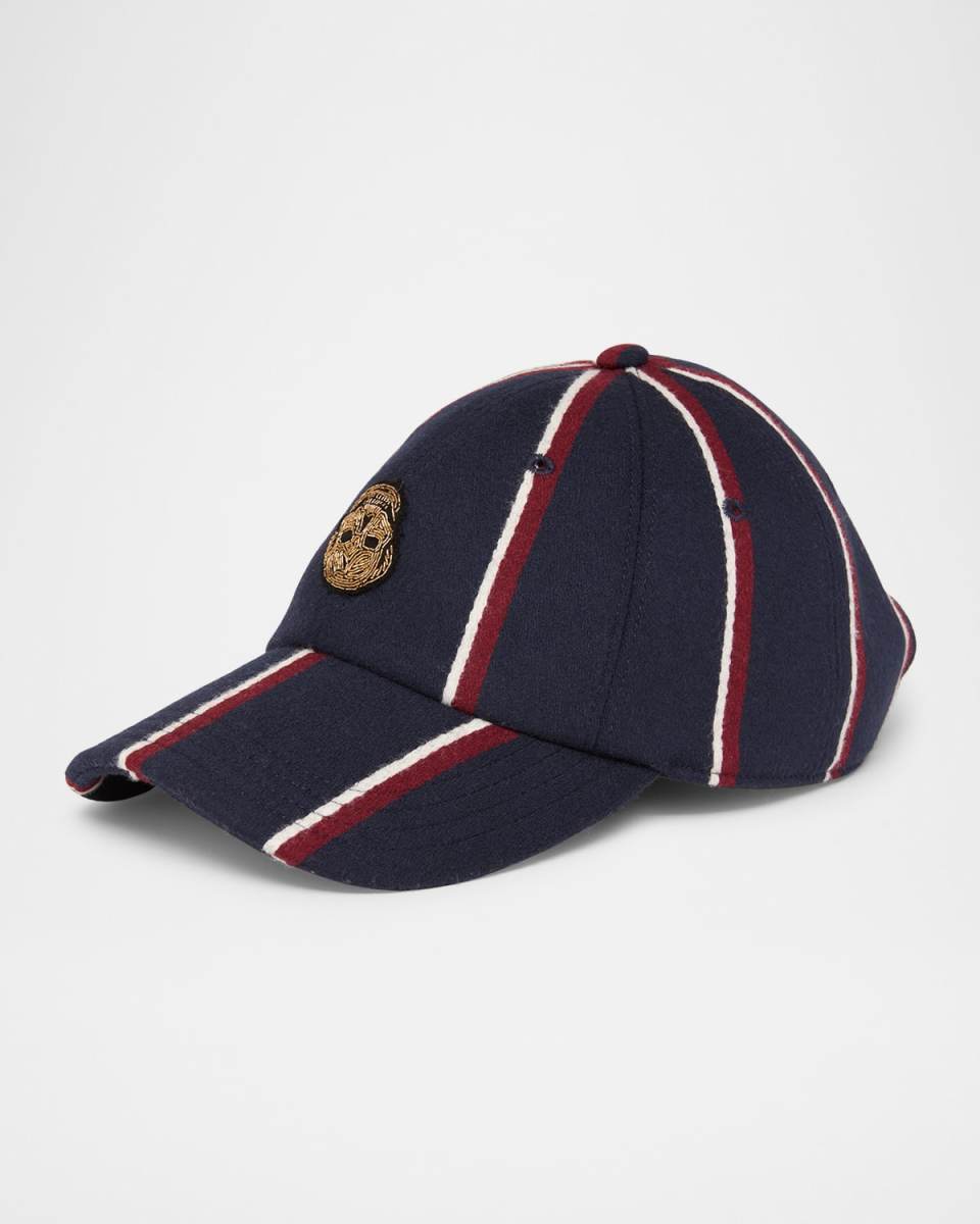 College Striped Baseball Cap